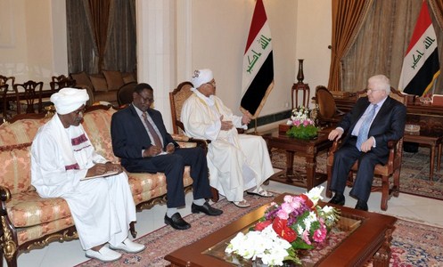 الرئيس معصوم يلتقي السفير السوداني في العراق